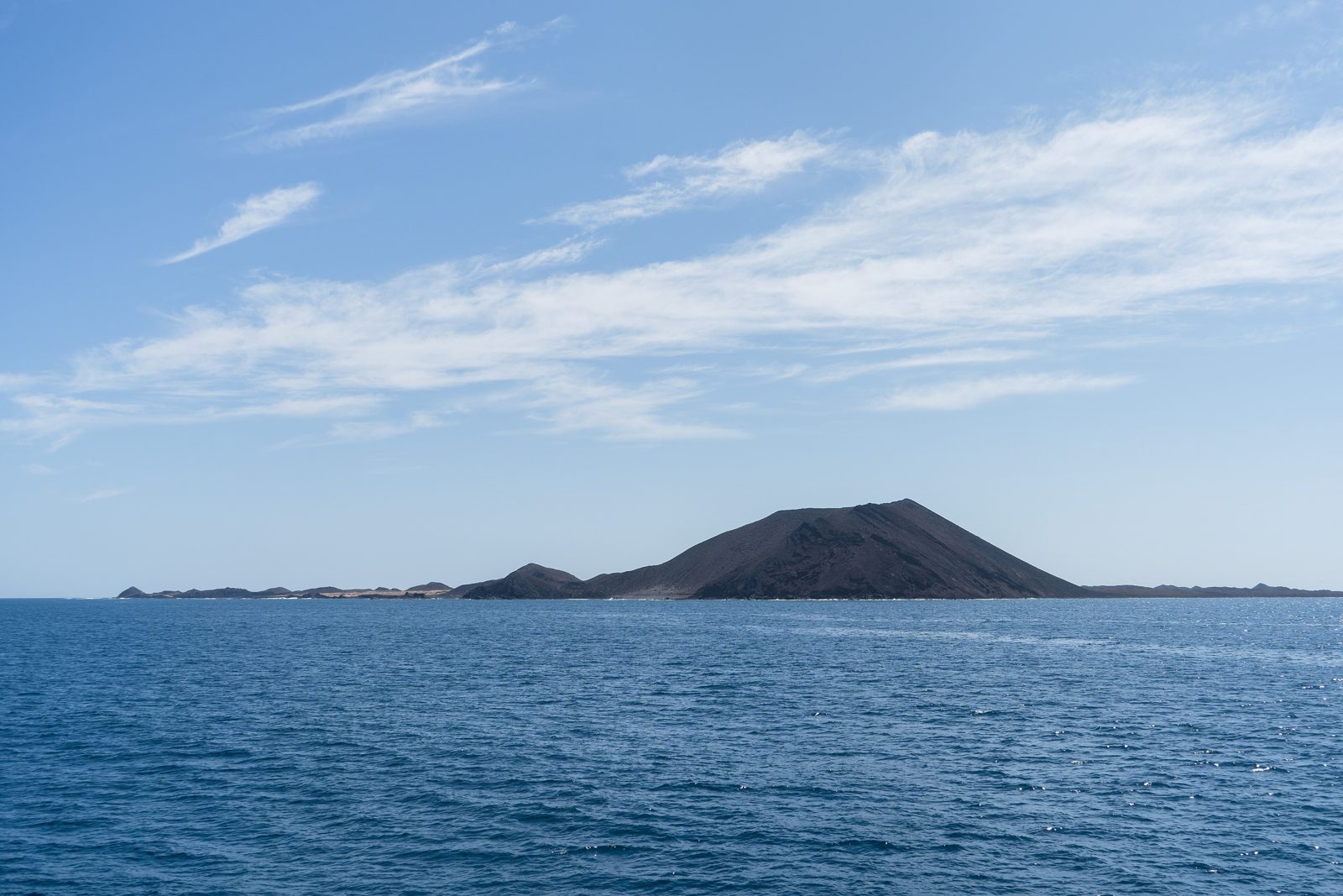 Isla de Lobos seen from the ferry between Corralejo and Playa Blanca